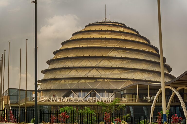 Vedere a Centrului de Convenții Kigali în Rwanda